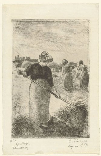 Three Women Haymaking