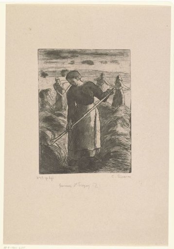 Woman Haymaking