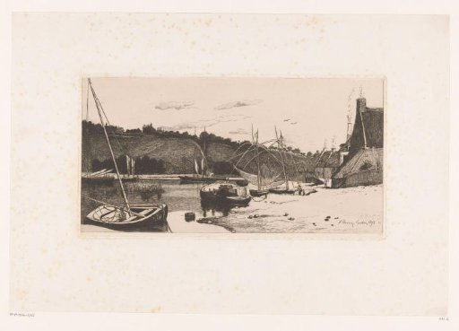 View of the harbour of Rance
