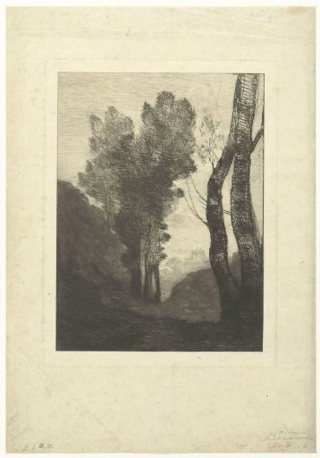 Landscape with trees in the vicinity of Rome