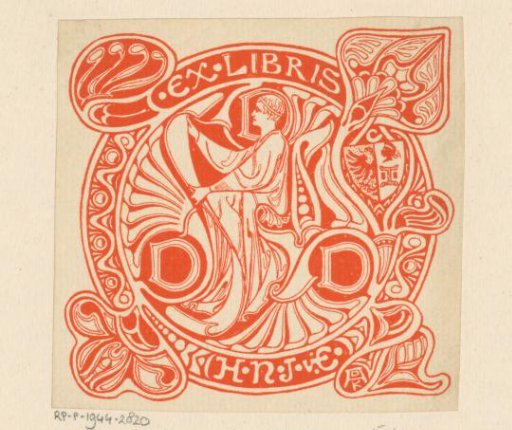 Ex libris of H.N.J. van Eelde
