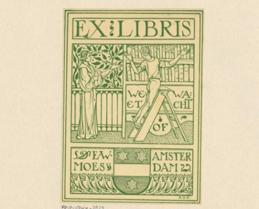 Ex libris of E.W. Moes