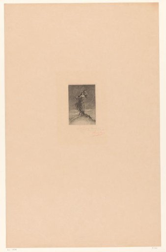 Female figure on four hooves on a globe