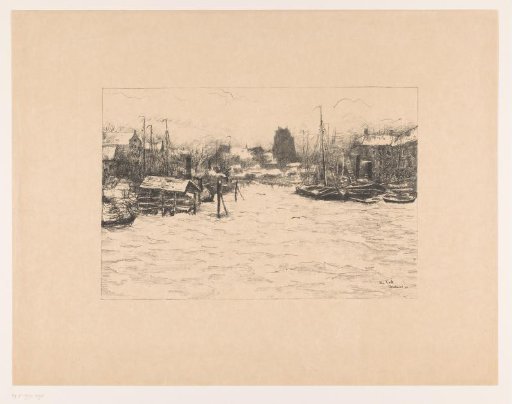 Voorstraat harbour in Dordrecht