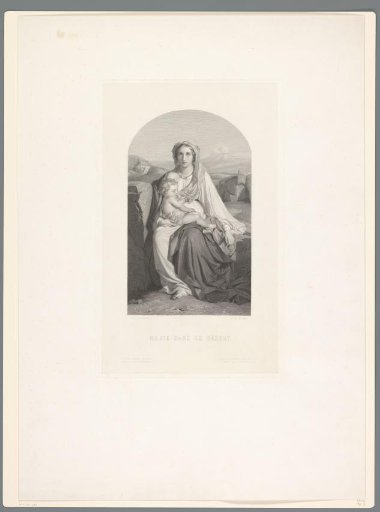 Mary with Child in the Desert