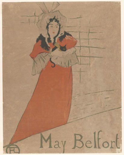 May Belfort with a Cat in Her Arms