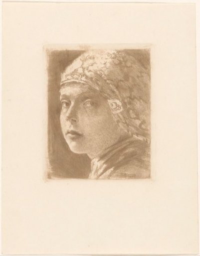 Girl with headscarf