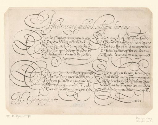 Poem 'Image of a Happy Life' by Jacob Cats