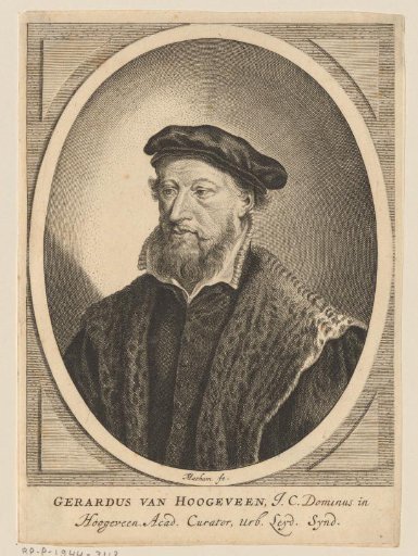 Portrait of Gerardus Amelisz. van Hoogeveen