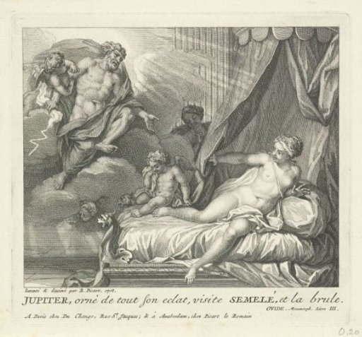 Jupiter kills Semele