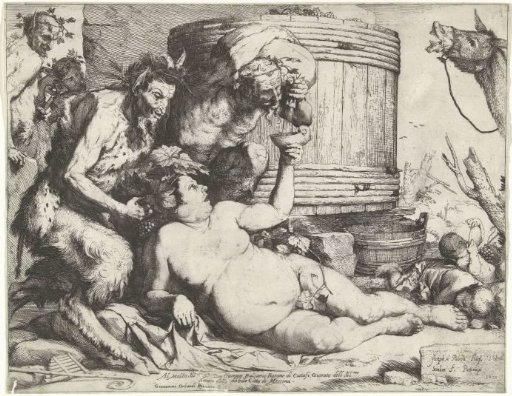 Silenus at the Wine Vat