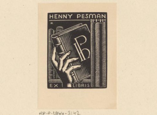 Ex libris of Henny Pesman