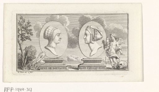 Portraits of Anne of Brittany and Mary Tudor