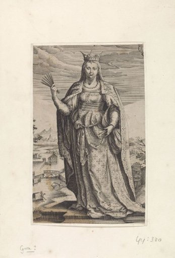 Standing portrait of an unknown queen