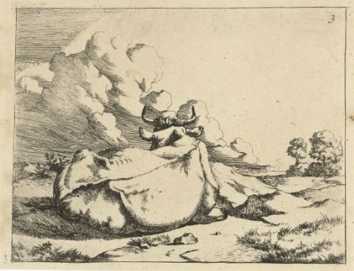 Recumbent Ox, Seen from Behind