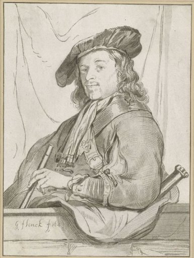Man at a parapet