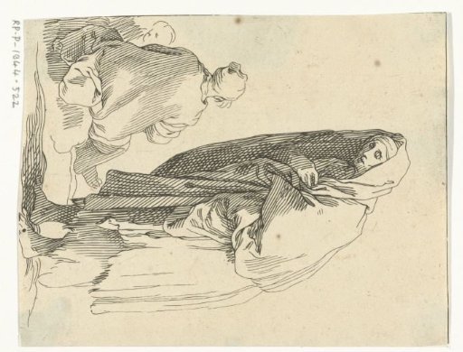 Begging woman