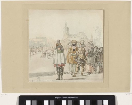 Elegant company on the ice