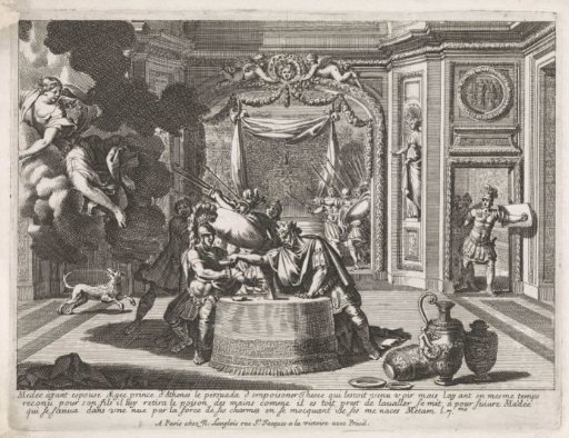 Alcove with Aegeus and Theseus