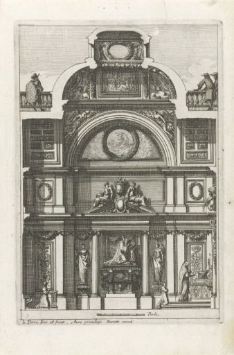 Longitudinal Section of a Chapel with a Dome