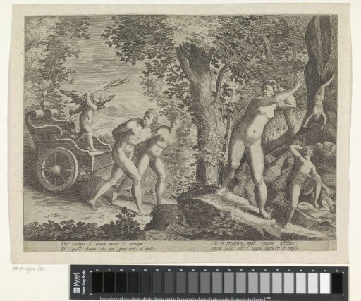 Nudes pursued by Amor