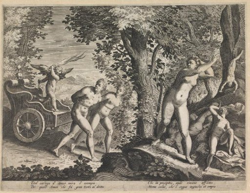 Nudes Chased by Cupid