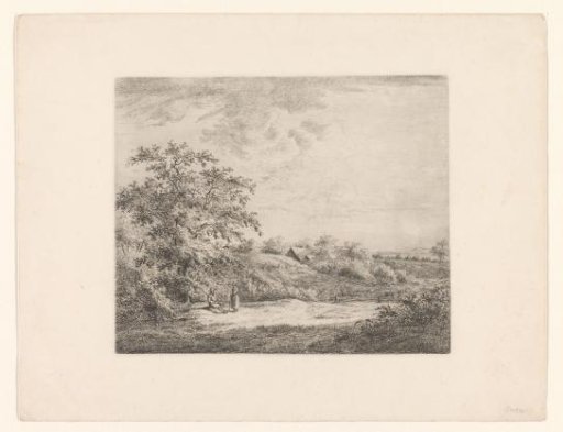 Landscape with Man and Woman by a Tree