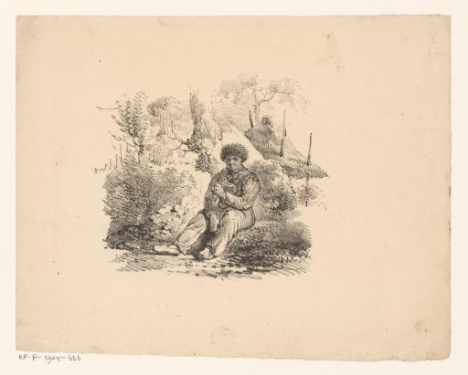 Peasant with a pipe