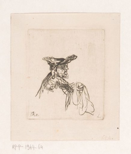 Bearded Man with Hat
