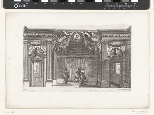 Wall Division with Ionic Pilasters