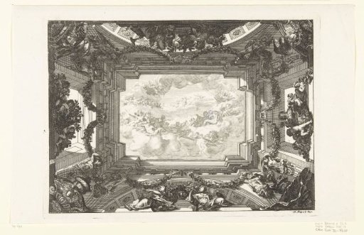 Trompe-l'oeil Ceiling with Mythological Representation