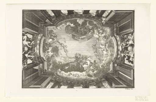 Trompe-l'oeil Ceiling with Mythological Representation