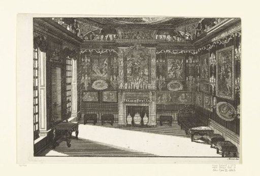 Cabinet with Paintings and Chinese Porcelain