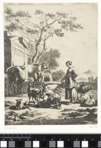Title print for a series of pastoral landscapes