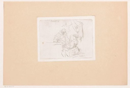 Man and Woman at a Table