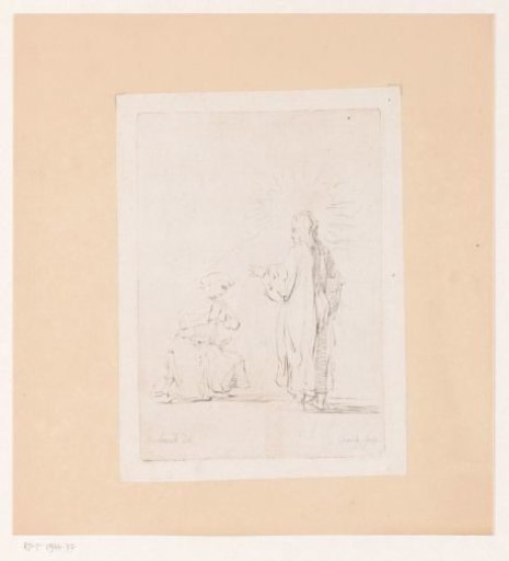 Christ Before a Kneeling Praying Man