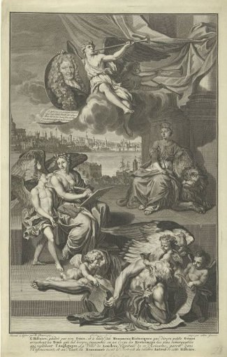 Allegory on the History of Great Britain with the Portrait of Isaac de Larrey