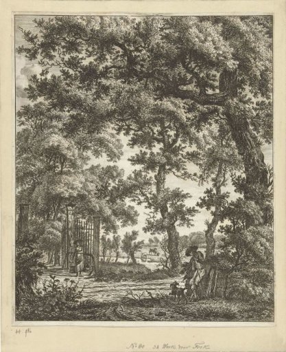 Landscape with woman with a yoke