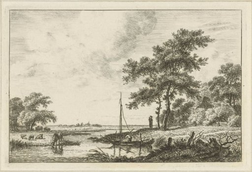 Landscape with a small boat