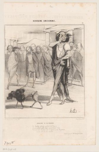 Caricature of Alcibiades