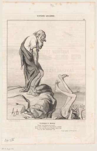 Caricature of Telemachus and Mentor