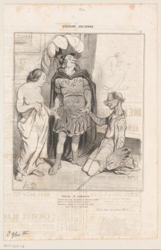 Caricature of Mars and Venus caught by Vulcanus