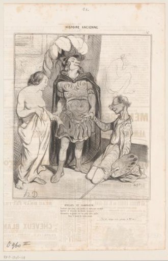 Caricature of Apelles and Campaspe