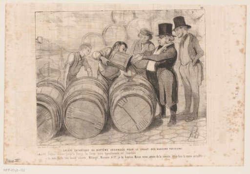 Caricature of the Blessing of a Wine Barrel