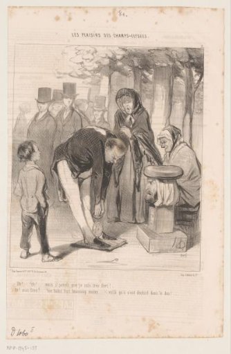 Caricature of a man testing his strength