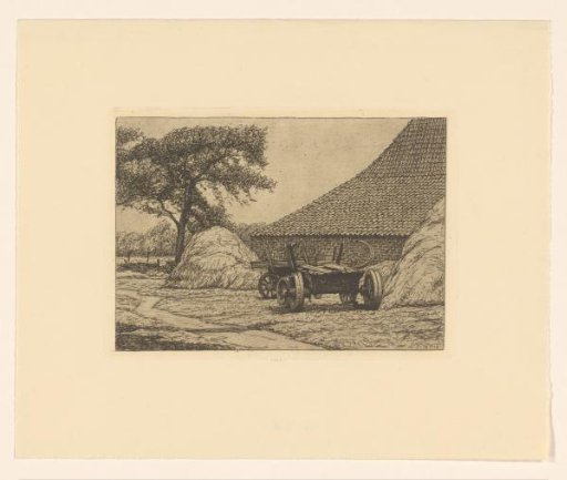 Farm Barn with Cart