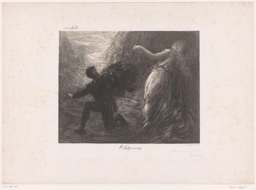 The Shadow of Astarté Disappearing Before Manfred's Eyes