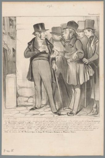 Robert Macaire poses as a banker