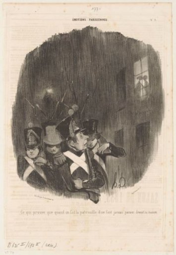 A Patrolling Soldier Seeing the Silhouette of His Wife with Another
