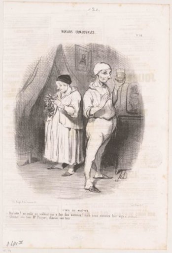An Older Couple with a Wig and Artificial Eye